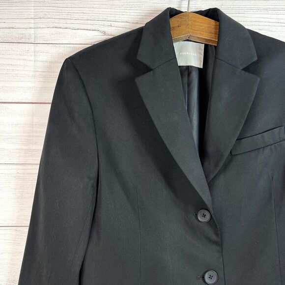 Everlane The Oversized Blazer in Buttersmooth, Black, 8, EUC - Picture 4 of 16